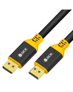 Кабель DisplayPort 20M DisplayPort 20M v1 4 4K 8K экранированный 1 5 м черный желтый GCR 53986 GCR 5 Greenconnect