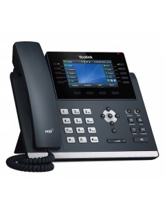 VoIP телефон SIP T46U 16 SIP аккаунтов цветной дисплей PoE черный SIP T46U Yealink
