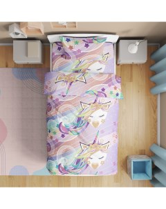 Детское постельное белье Текс Дизайн Цветные сны 1 5 спальное перкаль Bambino