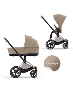 Коляска Priam IV 2 в 1 шасси IV Rose Gold Cozy Beige Cybex