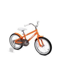 Детский велосипед Point оранжевый белый PR16PTOL стальной рамой Пифагор