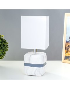 Настольная лампа RISALUX Оливия Е14 40Вт бело серый Nobrand