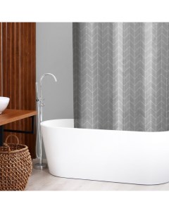 Штора для ванной Perfecto 180x180 см EVA цвет серый Savanna