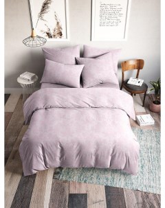 Комплект постельного белья Ампир 2 спальный поплин светло розовый Ночь нежна