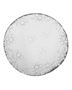 Декоративная тарелка 24 см прозрачная Неман