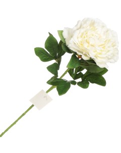 Цветок искусственный декоративный Пион 75 см белый Y3 1545 Nobrand