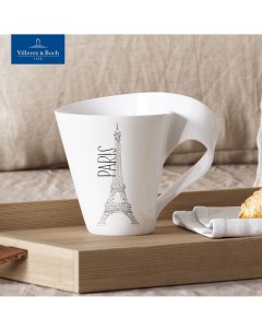 Кружка для чая и кофе 300 мл NewWave Modern Cities Париж Премиум Фарфор Villeroy&boch