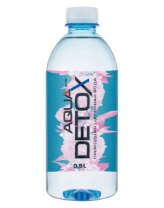Минеральная питьевая вода щелочная pH 8 6 негазированная 0 5 л Aquadetox