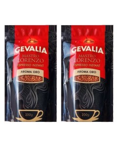Кофе растворимый Mastro Lorenzo Aroma Oro сублимированный 200 г х 2 шт Gevalia