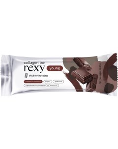 Батончик Young Двойной шоколад с высоким содержанием белка с коллагеном 35 г Rexy