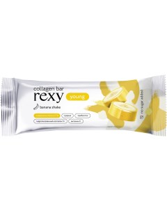 Батончик Rexy Young Банановый шейк с высоким содержанием белка с коллагеном 35 г Proteinrex