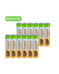 Батарейки Batteries Super алкалиновые ААА 12 шт Gp