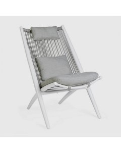 Кресло Aloha с подушками белое 66 х 84 х 98 см Bizzotto
