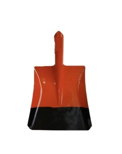 Лопата совковая углубленная прямоугольная рельсовая сталь оранжево черная Mawipro