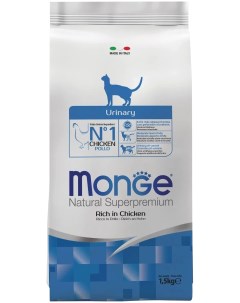 Сухой корм для кошек Daily Line Urinary курица для профилактики МКБ 1 5 кг Monge