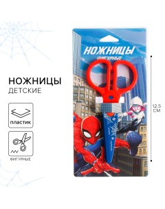 Ножницы фигурные пластиковые 12 5 см человек паук Marvel