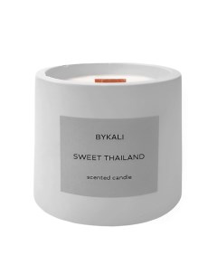Свеча ароматическая Сладкий Таиланд с деревянным фитилем в камне 120 0 Bykali