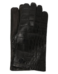 Перчатки из кожи аллигатора Prada