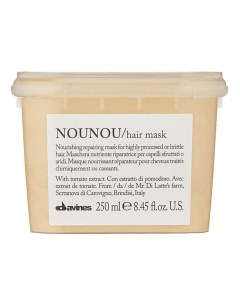 Маска для волос питательная восстанавливающая Nounou hair mask 250 мл Davines (италия)