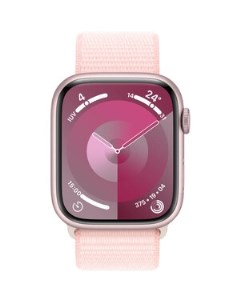 Смарт часы Watch Series 9 A2980 45мм OLED корп розовый Sport Loop рем светло розовый разм брасл 145  Apple