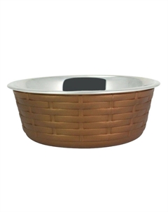 Миска для животных Woven Fusion Bowl металлическая 400мл Foxie