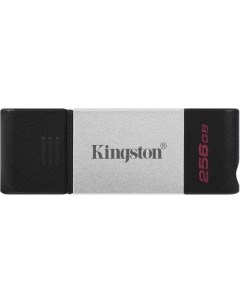 Флешка USB Type C DataTraveler 80 DT80 256GB 256ГБ USB3 0 черный Kingston