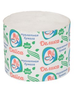 Туалетная бумага Эко 1 слой 50 м Delika