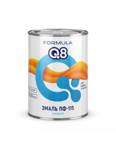 Эмаль ПФ 115 алкидная глянцевая серая 0 9 кг Formula q8