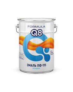 Эмаль ПФ 115 Пром алкидная глянцевая белая 6 кг Formula q8