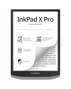 Электронная книга X Pro 10 3 1404x1872 E Ink Mobius Carta Touch 32Gb Wi Fi 3 2 А ч серый PB1040D M W Pocketbook