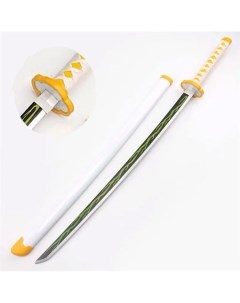 Игрушечная катана Demon Slayer деревянный меч с ножнами Зеницу Агацума Matreshka