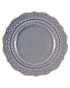 Тарелка пирожковая Skalistos керамика 15 см голубой Le coq