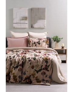 Комплект постельного белья полутораспальный 150x210 50x70 розовый принт 280213 Beddinghouse