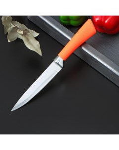 Нож кухонный Рич лезвие 12 5 см цвет оранжевый Nobrand