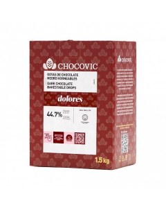 Термостабильные капли Dolores из темного шоколада 1 5 кг Chocovic