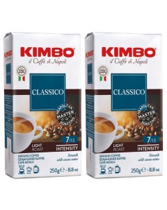 Кофе молотый Aroma Classico 100 Арабика натуральный жареный 250 г х 2 шт Kimbo