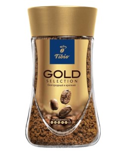 Кофе Gold Selection растворимый 95 г Tibio