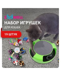 Игрушки для котят и кошек c доставайкой Play 19 шт Zoowell