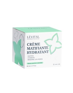 Крем для лица матирующий для жирной кожи с лифтинг эффектом Creme Matifiante Hydratant 50 0 Левиталь