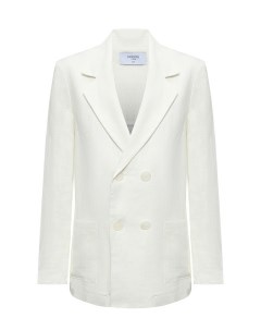 Пиджак с фигурными лацканами белый Paade mode