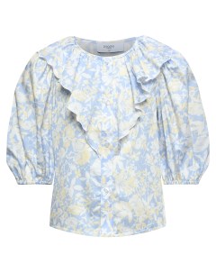 Блуза с рюшами и цветочным принтом Paade mode