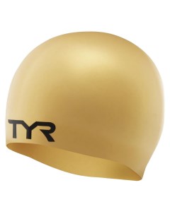 Шапочка для плавания Wrinkle Free Silicone Cap LCS 710 золотистый Tyr