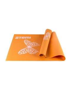 Коврик для йоги и фитнеса AYM01PIC ПВХ 173х61х0 4 см оранжевый с рисунком Atemi