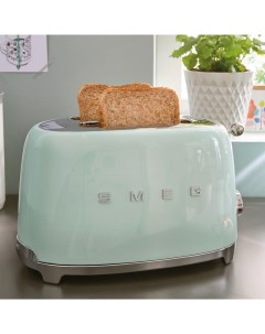 Тостер на 2 ломтика 50 s Style пастельный зеленый Smeg