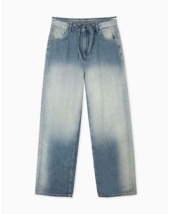 Джинсы Straight с эффектом спрея Gloria jeans