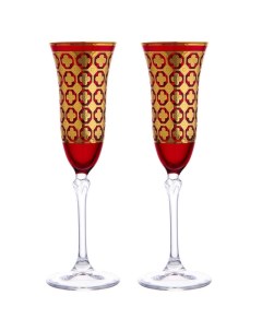 Набор бокалов для шампанского 150 мл Gemma Brandot 2 шт красный Le stelle
