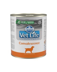 Корм для собак Vet Life Convalescence в период выздоровления паштет банка 300г Farmina