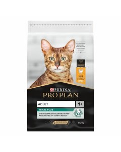 Сухой корм ПРО ПЛАН для взрослых кошек для поддержания здоровья почек с курицей Pro plan