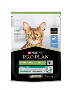 Сухой корм ПРО ПЛАН для взрослых кошек для поддержания здоровья почек после стерилизации с кроликом Pro plan
