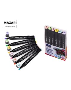 Набор маркеров для скетчинга Fantasia Pastel colors 1 6 шт Mazari